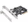 EXSYS EX-12001-2 προσαρμογέας PCIe x2 Low-Profile USB 3.2 Gen 2x2