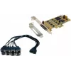 EXSYS EX-45368 κάρτα PCIe 8S σειριακή RS-232/422/485 με βραχίονα Low-Profile (SystemBase)