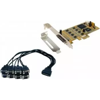 EXSYS EX-45368 κάρτα PCIe 8S σειριακή RS-232/422/485 με βραχίονα Low-Profile (SystemBase)