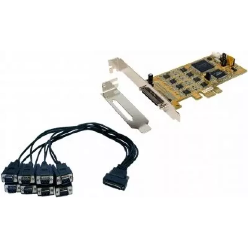 EXSYS EX-45368 κάρτα PCIe 8S σειριακή RS-232/422/485 με βραχίονα Low-Profile (SystemBase)