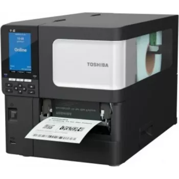 Toshiba BX410T-GS02-QM-S βιομηχανικός εκτυπωτής barcode, 203 dpi, θερμομεταφοράς/άμεσης θερμικής, USB & LAN, έγχρωμη LCD, Near Edge, A-BRID OS 18221169006