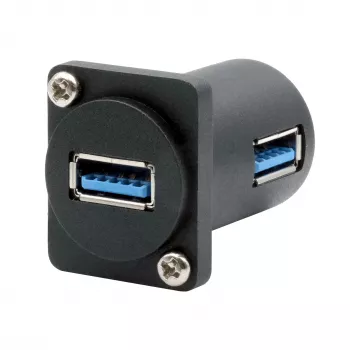 EXSYS EX-49154 Προσαρμογέας D-Typ USB-A υποδοχή θηλυκή σε υποδοχή θηλυκή 90°, USB 3.2 Gen 1