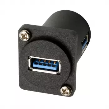 EXSYS EX-49154 Προσαρμογέας D-Typ USB-A υποδοχή θηλυκή σε υποδοχή θηλυκή 90°, USB 3.2 Gen 1