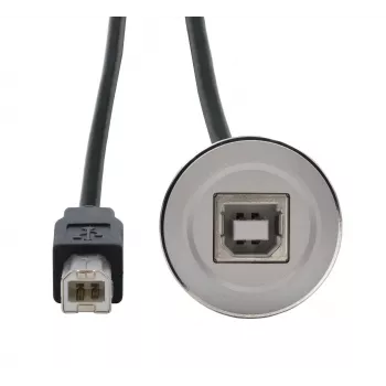EXSYS EX-49182 καλώδιο προσαρμογέα ενσωμάτωσης USB 2.0, υποδοχή USB B θηλυκή σε βύσμα USB B αρσενικό, 30 cm, μεταλλικό κουτί