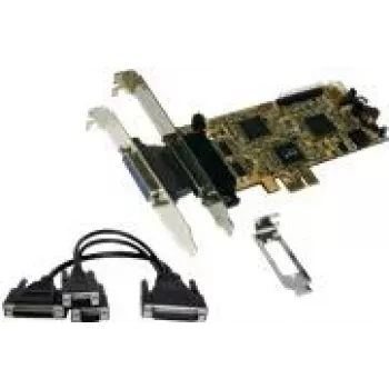 EXSYS EX-44344 κάρτα PCI-Express Multi-I/O 2S/2P με καλώδιο Octopus, RS232 & IEEE1284