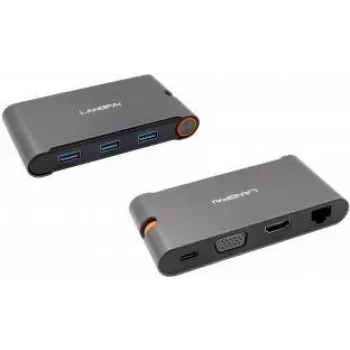 EXSYS EX-1220HM μεταλλικό Hub USB 3.2 Gen 1 με 7-in-1 θύρες για Notebook, MateBook και MacBook