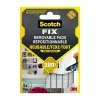 3M Scotch-Fix τετράγωνα στερέωσης 11 mm x 15 mm λευκά συσκευασία 64 τεμ. 7100263372