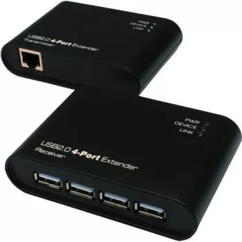 EXSYS EX-1445 κιτ επέκτασης Gigabit Ethernet μέσω 2 συρμάτων, 500 m, μαύρο