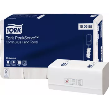 TORK PeakServe® Continuous™ Χαρτοπετσέτα χεριών H5 Interfold, 1 φύλλου, λευκή, 4920 τεμάχια (100585)
