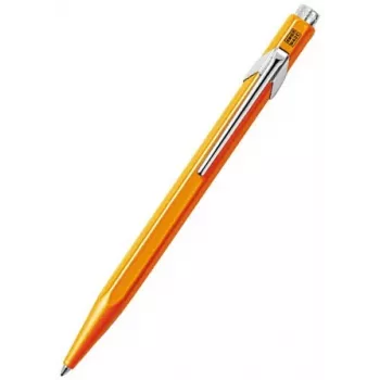Caran d'Ache 849 PopLine Fluo Στυλό, Fluo Πορτοκαλί, Μπλε Μελάνι, Medium 849.030