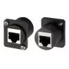 EXSYS EX-49150 Προσαρμογέας D-Typ RJ45 υποδοχή θηλυκή σε υποδοχή θηλυκή, CAT.5e