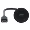 EXSYS EX-49222 Καλώδιο Προσαρμογέα Panel-Mount USB-C, USB 3.2 Gen 2, 10Gbps, 100W PD, 30cm