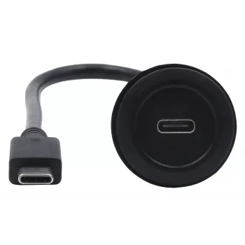 EXSYS EX-49222 Καλώδιο Προσαρμογέα Panel-Mount USB-C, USB 3.2 Gen 2, 10Gbps, 100W PD, 30cm