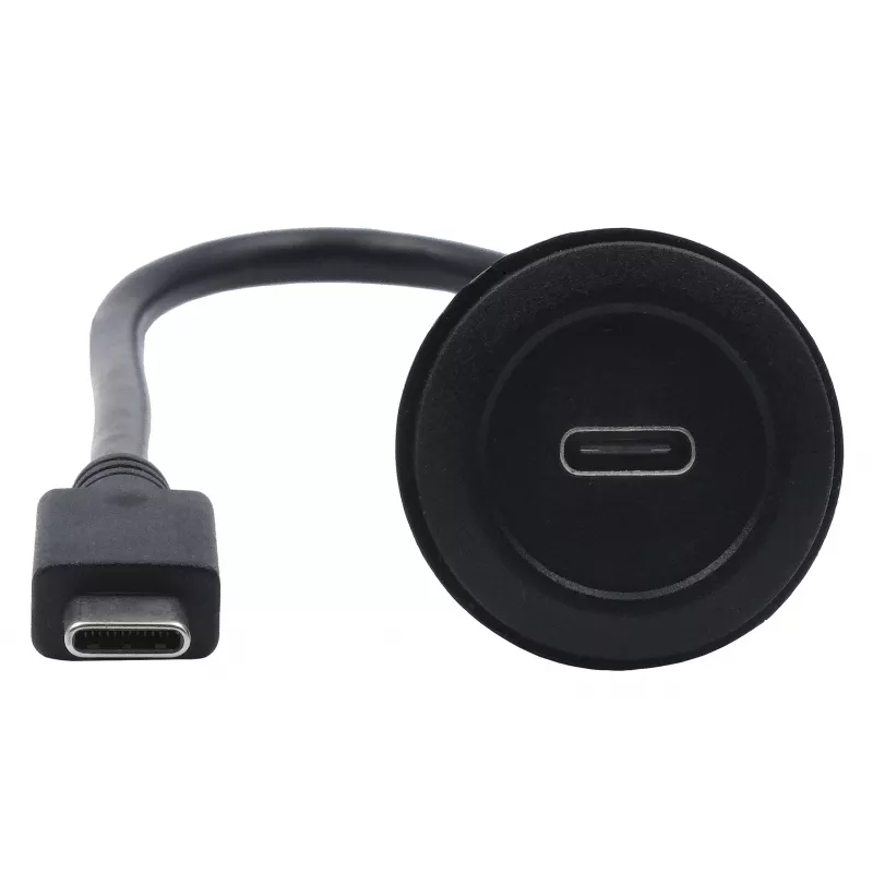 EXSYS EX-49222 Καλώδιο Προσαρμογέα Panel-Mount USB-C, USB 3.2 Gen 2, 10Gbps, 100W PD, 30cm