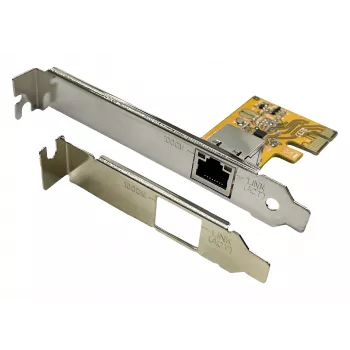 EXSYS EX-6071C Κάρτα PCI Express Gigabit Ethernet, 1x RJ45, Realtek, Περιλαμβάνεται Low Profile Bracket