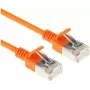 ACT DC7130 0,15m LSZH U/FTP CAT6A Datacenter Slimline καλώδιο patch Snagless RJ45 πορτοκαλί