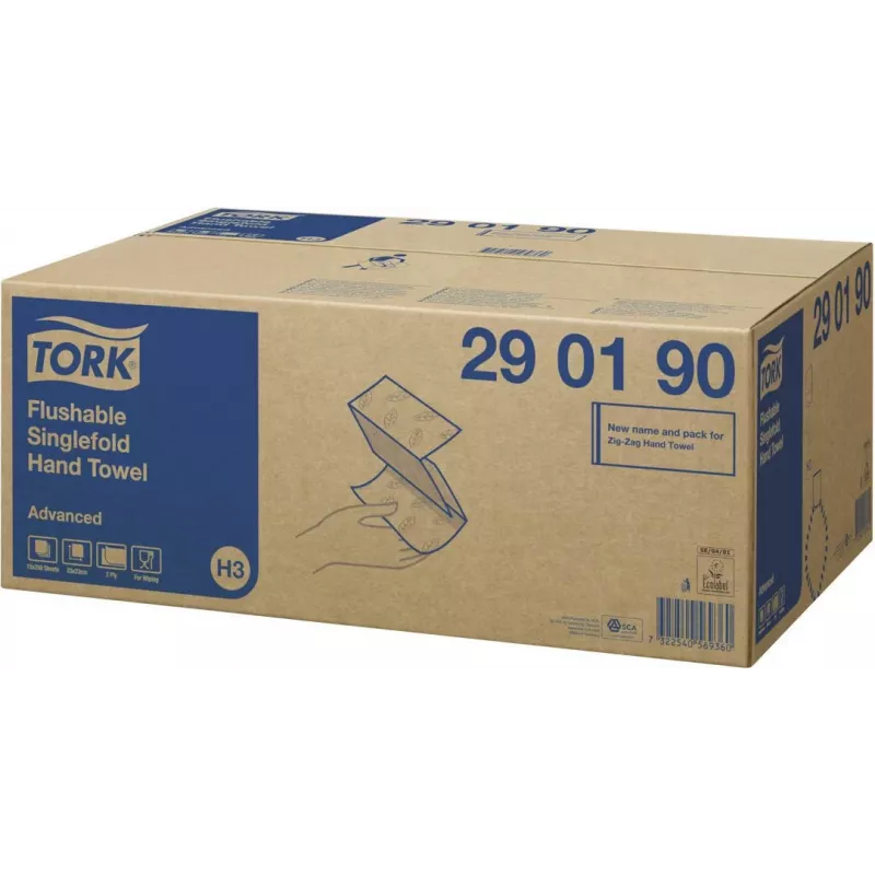 Tork 290190 Advanced ρολό πετσετών 2 φύλλων, λευκό, 150 m, 6 ρολά