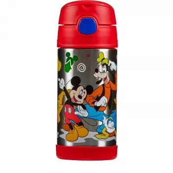 THERMOS FUNTAINER παγούρι με καλαμάκι, Disney Minnie Mouse, 0,35 L, ανοξείδωτο ατσάλι, ροζ 4113.412.035