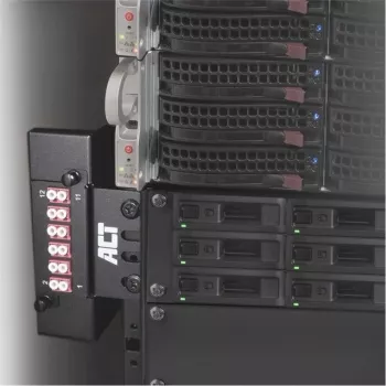 ACT Zero U βάση πολλαπλών χρήσεων FA2133 – τοποθέτηση σε rack 19 ιντσών, χάλυβας, μαύρο