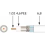 Televes SK6Fplus Ομοαξονικό καλώδιο 100m Λευκό Τριπλά θωρακισμένο 75 Ohm