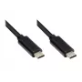 EXSYS EX-K1585-0.5 Καλώδιο USB-C σε USB-C 0,5m Μαύρο