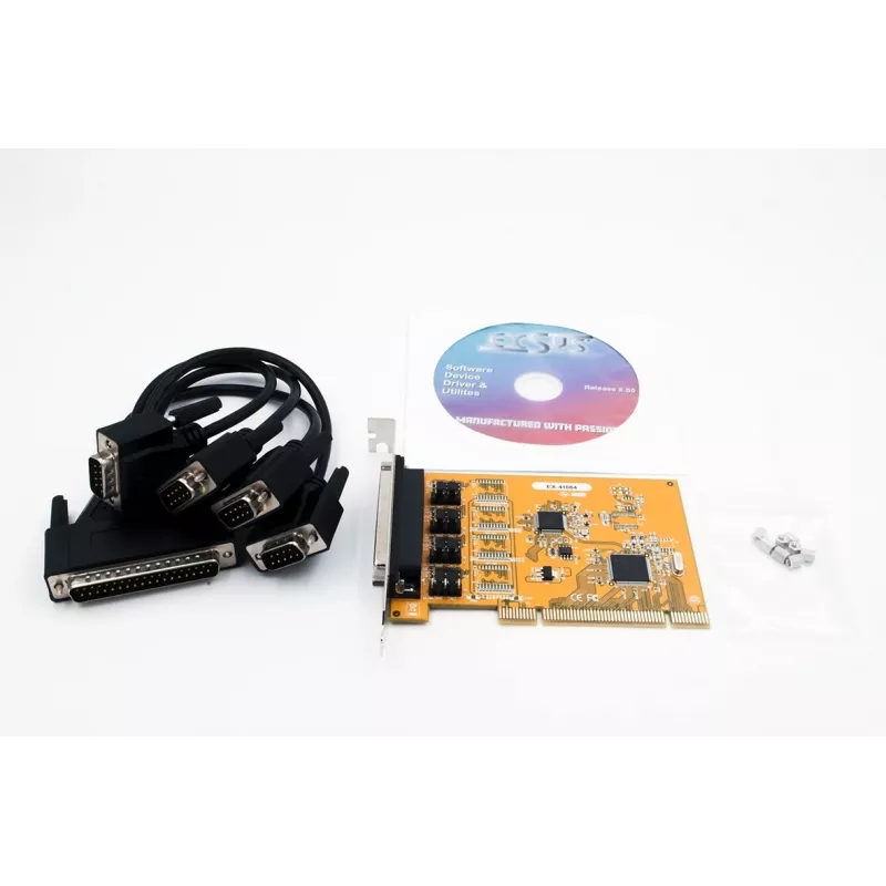 EXSYS Κάρτα σειριακή PCI 4 θυρών RS-232 με chipset FTDI (EX-41084)