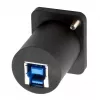 EXSYS EX-49155 Προσαρμογέας Εντοιχισμού Τύπου D USB 3.2 Gen 1, Υποδοχή USB-A σε Υποδοχή USB-B