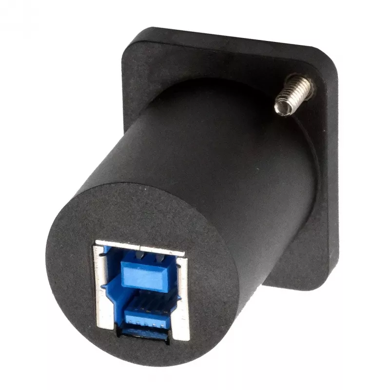 EXSYS EX-49155 Προσαρμογέας Εντοιχισμού Τύπου D USB 3.2 Gen 1, Υποδοχή USB-A σε Υποδοχή USB-B