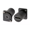 EXSYS EX-49169 Προσαρμογέας Τύπου D Υποδοχή Mini DisplayPort σε Υποδοχή DisplayPort Τοποθέτηση σε Πάνελ