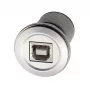 EXSYS EX-49192 Μεταλλικός Προσαρμογέας Εντοιχισμού USB 2.0 Τύπου-B Υποδοχή σε Υποδοχή