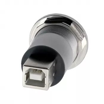 EXSYS EX-49192 Μεταλλικός Προσαρμογέας Εντοιχισμού USB 2.0 Τύπου-B Υποδοχή σε Υποδοχή