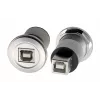 EXSYS EX-49192 Μεταλλικός Προσαρμογέας Εντοιχισμού USB 2.0 Τύπου-B Υποδοχή σε Υποδοχή