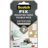 3M Scotch-Fix Τετράγωνα στερέωσης εσωτερικού χώρου 25 mm x 25 mm λευκά (συσκευασία 12 τεμ.) 7100263584