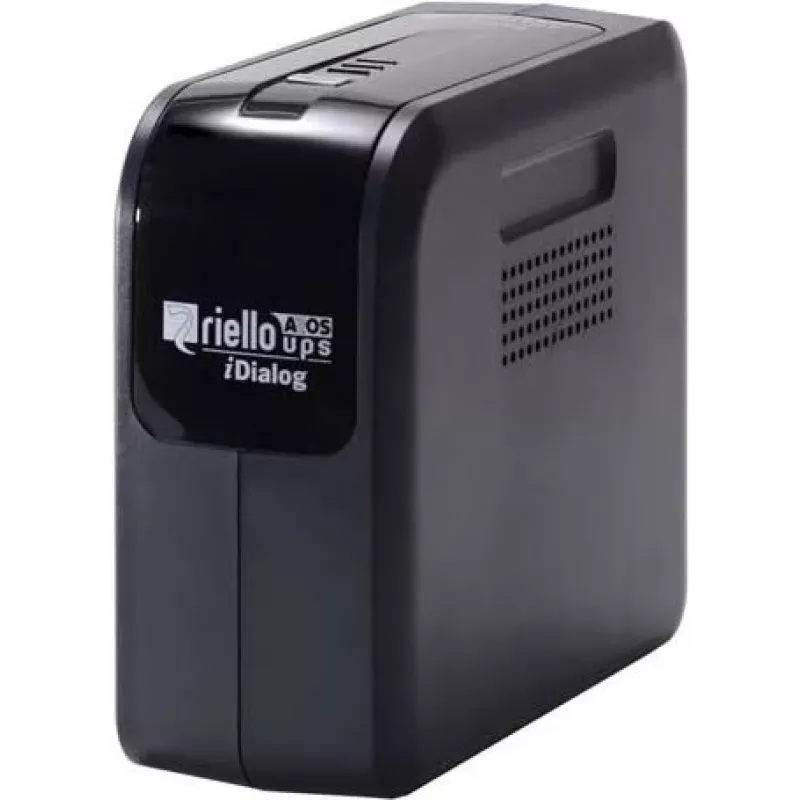 Riello UPS iDialog IDG 600 - 600 VA Line-Interactive UPS, 4 έξοδοι Schuko, USB, Tower, μαύρο
