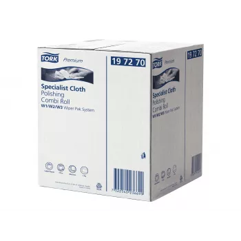Tork Premium Ρολό γυαλίσματος και καθαρισμού, 1 φύλλου, λευκό, 171 m, μη υφαντό, για διανομείς W1/W2/W3, 1 ρολό (197270)