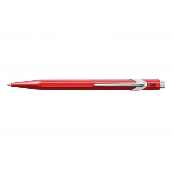 Caran d'Ache 849 Classic Line στυλό διαρκείας, κόκκινο σώμα, μπλε μελάνι, Medium 849.070
