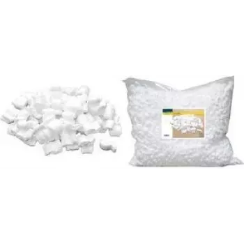 RAADHUIS chips συσκευασίας, σακούλα 25 λίτρων, λευκό υλικό πλήρωσης πολυστυρενίου, S-σχήματος chips για εύθραυστα αντικείμενα (RD-351205)