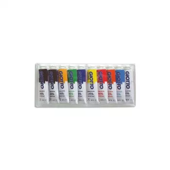 GIOTTO Extra Fine Gouache Σετ χρωμάτων, 10 x 10 ml Αλουμινένια σωληνάρια, διάφορα χρώματα F30190000
