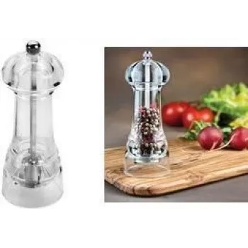 METALTEX Spice Line Μύλος μπαχαρικών 140 mm Διαφανές ακρυλικό με επιχρωμιωμένο μέταλλο 252814010