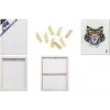 KANGARO K-820021 3D Καμβάς σε τελάρο, 500 x 600 mm, 37 mm βάθος άκρης, 100 % βαμβάκι 380 g/m², 3 στρώσεις Gesso, Λευκό, 1 τεμ.