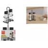 Metaltex Spice Line σετ αλατιέρας και πιπεριέρας, 3 τεμ., γυαλί με μαύρα πλαστικά καπάκια, διαφανές 252871000