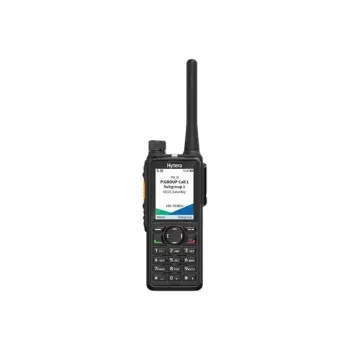 Hytera HP785G BT V1 VHF ψηφιακό/αναλογικό φορητό ασύρματο με GPS, Bluetooth, μπαταρία 2400mAh, επιτραπέζιος φορτιστής, κεραία και κλιπ ζώνης