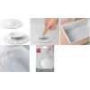 Metaltex Universal κάλυμμα αποχέτευσης σιλικόνης 2-in-1 με σίτα και πώμα, λευκό 297558000