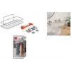 Metaltex Reflex Luxy Vacuum-Fix ράφι τοίχου ασημί 1-επίπεδο 403329000