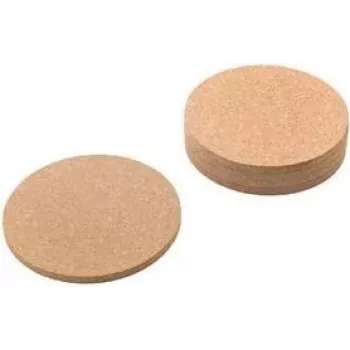 Metaltex Φελλός Υποθέματα ποτηριών, Καφέ, σετ 6 τεμ., Αντιολισθητικά, Φυσικός φελλός 569831000