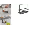 Metaltex Tokyo LAVA Βάση μπαχαρικών με λαβή μεταφοράς, ματ μαύρο επενδεδυμένο μέταλλο 352912000