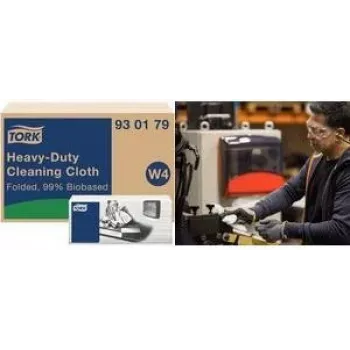 TORK Premium Extra Strong Πανιά καθαρισμού, 415 x 355 mm, Λευκό, 1 φύλλο, σύστημα W4, 100 πανιά 930179