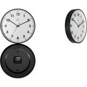 NEXTIME STIL Επιτοίχιο ρολόι χαλαζία 400 mm λευκό καντράν μαύροι δείκτες 7317-V2