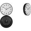 NEXTIME STIL Επιτοίχιο ρολόι χαλαζία 400 mm λευκό καντράν μαύροι δείκτες 7317-V2