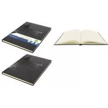 KANGARO Σκίτσο βιβλίο A4, 80 φύλλα, 140 g/m², κρεμ λευκό, χωρίς οξέα, σκληρό εξώφυλλο, μαύρο K-5566